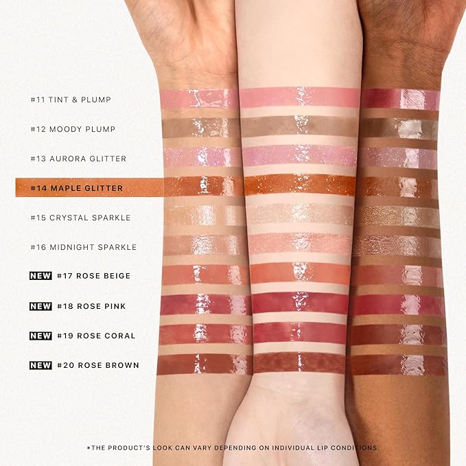 Nature Republic HONEY MELTING LIP GLITTER (14 MAPLE) SOFT LIP STICK Hydrating Gloss, Moisturizing balms, Shine Glimmer Finish, Shimmery-Sheer tint, korean make up