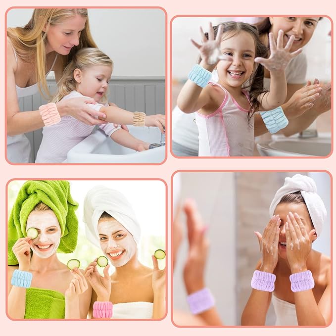 Absorbent microfiber spa wrist towels,