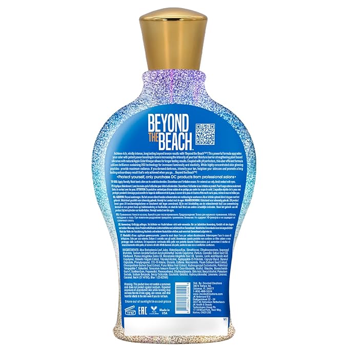 Devoted Creations Beyond the Beach - Intensely Dark Highly Concentrated Vivid Bronzer Barrier Strengthening Plant Based Silicones Boosts Cellular Energy & Luminosity - 12.25 oz.