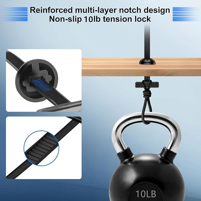 100Pcs PA6 Nylon Cable Clips Universal Zip Tie Buckle Kit - Car Bumper Clips Fender Fasteners Snap-Fit Automotive Rivet Clips for Auto Parts Repair & Accessories