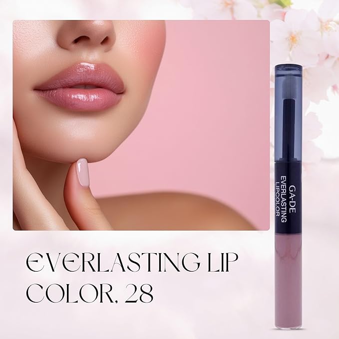GA-DE Everlasting Lip Color, 81 - Full Coverage, Non-Oily, Moisturizing, Long Lasting Lipstick - Dries Quickly into Ultra-Thin Film - 0.28 oz