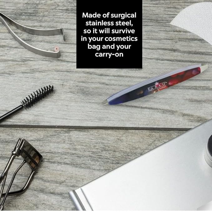F.A.R.A.H Professional Z-Tweeze Dual Ended Tweezer - Roxxane Stainless Steel Tweezers