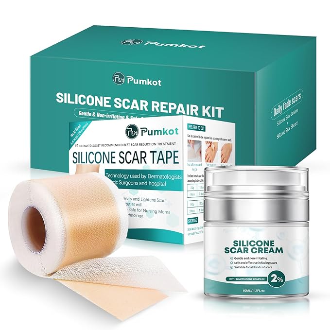 Scar Suite Bundle, Advanced Silicone Scar Cream and Scar Sheets, Advanced Scar Treatment for Surgery, Burns, and Injuries, Professional Grade Results