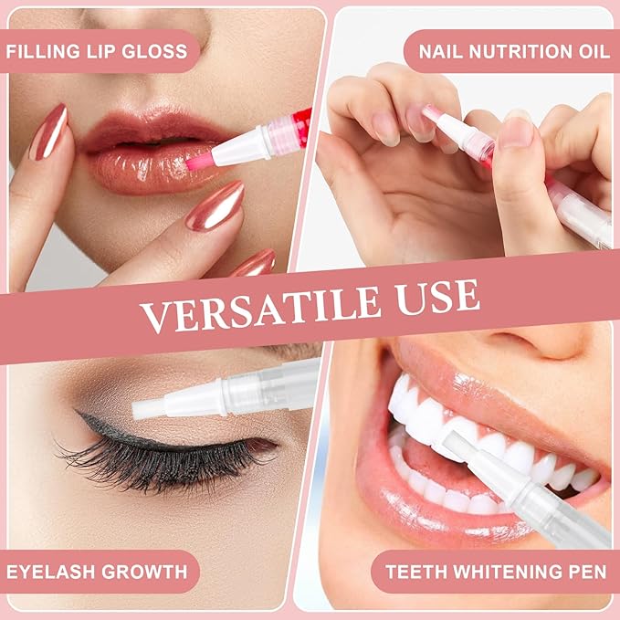 100PCS Empty Cuticle Oil Pen Transparent Twist Pens Lip 3ml