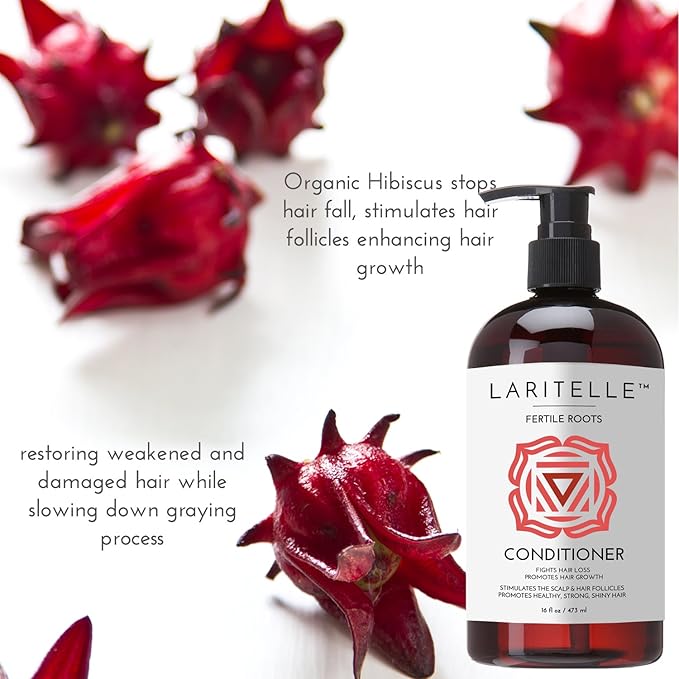 Organic Hair Growth Set | Fertile Roots Shampoo + Conditioner + Leave-In Treatment | Follicle Stimulating Rosemary, Ginger & Clove | Anti-Hair Loss, Strengthening, Nourishing | USA made