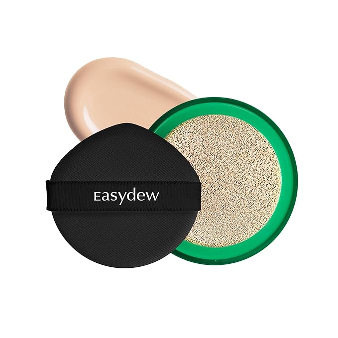 Easydew Mela B Toning Ampoule Cushion Refill - 2-in-1 Korean Skin Care & Face Beauty Makeup - Age-Defying Full Coverage Cushion Foundation with Niacinamide & Hyaluron-Vital C 0.45 oz (#19 Sand)