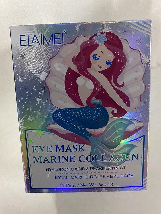 Under Eye Patches(12 Pairs), 6 Color Marine Collagen Eye Mask for Puffy Eyes, Dark Circles, Eye Bags, Wrinkles, Fine Lines.