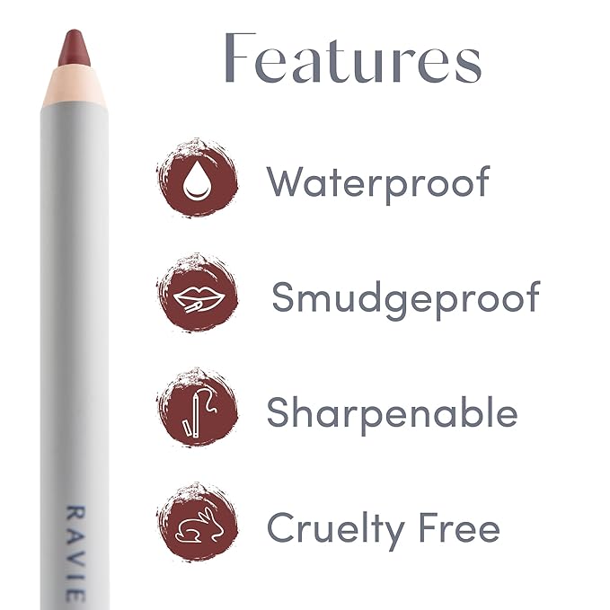Ravie Beauty Soft Definition™ Longwear Lip Liner – Smudge-Resistant, Waterproof Precision Pencil for Effortless Shaping – Vegan & Cruelty-Free All-Day Wear Lip Definition (Fig)