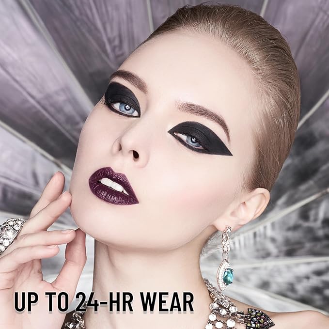 UCANBE Black Single Eyeshadow Palette, Highly Pigmented Matte Eye Shadow Powder, Professional Long-Lasting Waterproof Makeup Palette