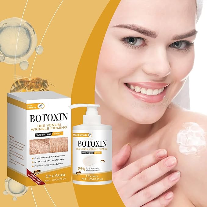 Bee Venom Wrinkle Firming Cream Multi – Anti-Aging, Moisturizing & Lifting Skin Treatment Purpose Cream for Wrinkle Removal & Firmness