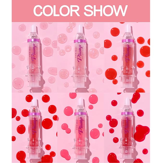 3 Colors Lip Plumping Booster, Spicy Lip Plumper Gloss Lip Plumping Oil, Ultra-Hydrating Nourishing Plump and Pout Lip Plumper, Glossy Finish Fuller Natural Lip Makeup Christmas Day Gift-03#04#05#