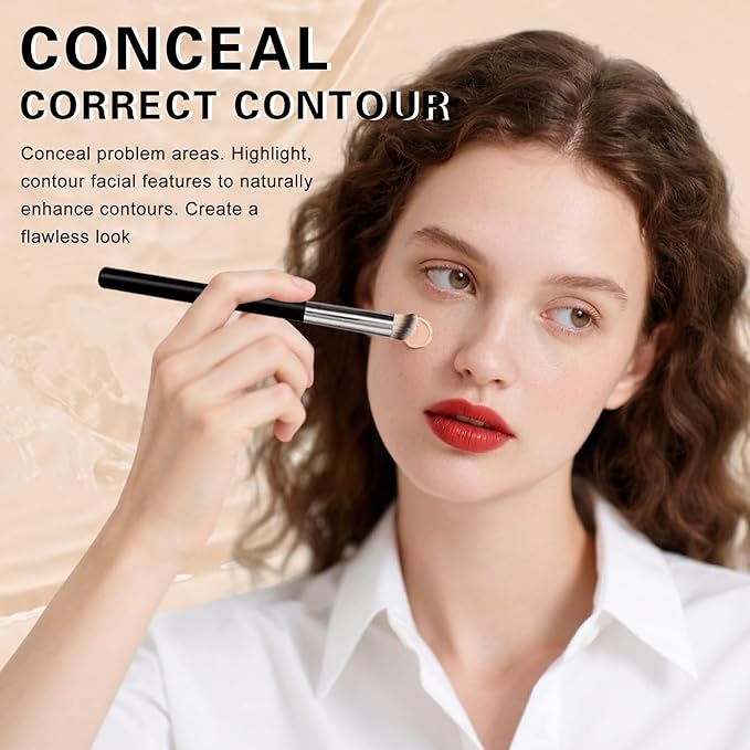 Under Eye Concealer for Dark Circles,Pro Full Coverage Concealer Makeup,Long-lasting Color Corrector for Dark Circles,Waterproof Under Eye Brightener,Corrector de Ojeras (02 HONEY KISSED)