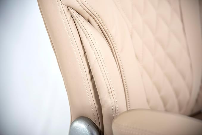 T-Spa Manicure Chair Eco-2 for Professional Beauty Salon Nail Shop Spa (Khaki, Combo Customer and Technician Chairs)