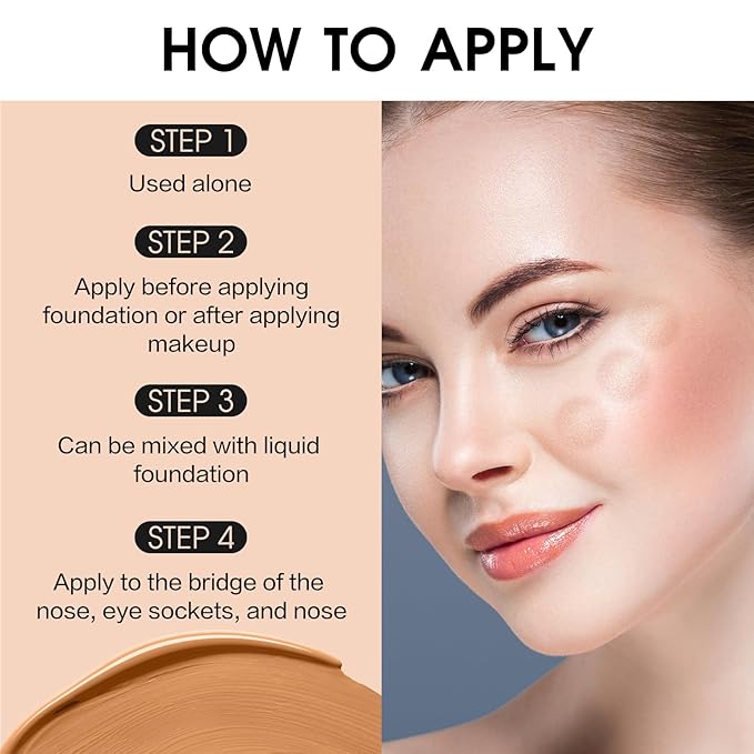 UCANBE Halo Glow Liquid Filter, Face Complexion Booster For Radiant Skin All Day Longwear, Soft-Focus Look Sodium Hyaluronate Vegan & Cruelty-Free - 0.91OZ Light Tan