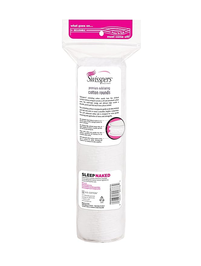 Swisspers premium exfoliating rounds, 2