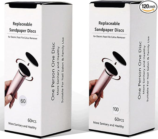 120pcs replaceable sandpaper refill discs