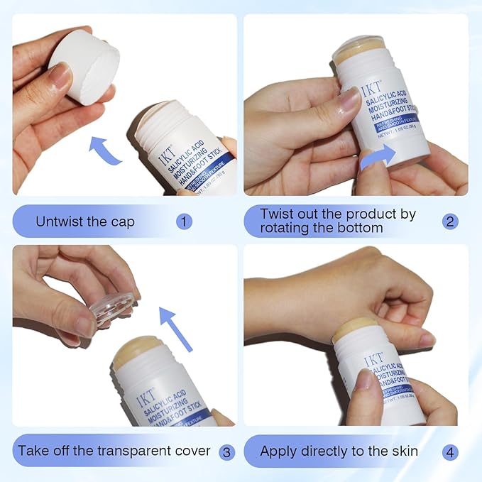 Foot Cream Stick for Dry Cracked Heels,Moisturizing Balm with Olive Oil,Roll-On Repair Treatment for Rough Feet, Hands & Elbows,No Mess Foot Lotion Alternative,1.05 oz,1 pack