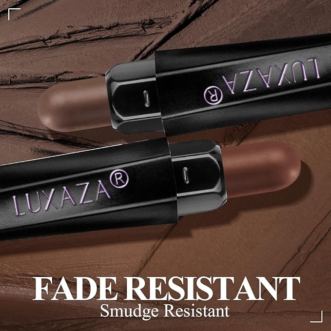 Neutral Eyeshadow Stick Makeup 6PCS Set, Dark Grey Shimmer Matte Cream Eye Shadow for Smoky Eye Brightener Pencil Crayon - A3 Smoky Rose Taupe