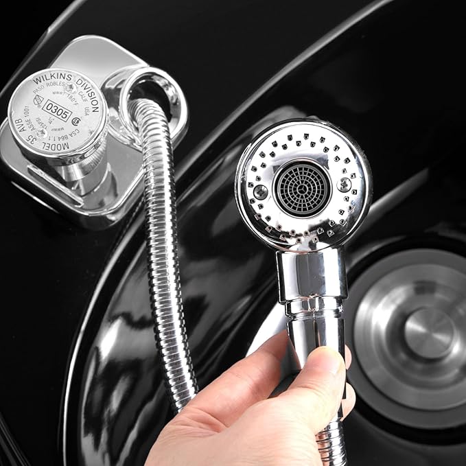 Artist hand Shampoo Bowl, 47" Ceramic Bowl Chair Adjustable Backwash Shampoo Station Footrest Salon Equipment