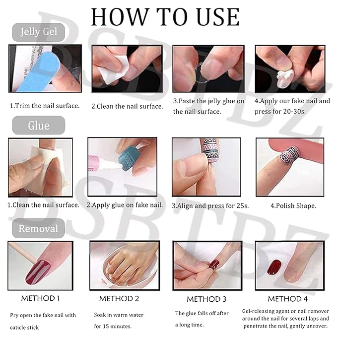 30Pcs Summer Beach Shell Press on Nails Medium Almond Fake Nails French Nails Colorful Flower Press on Handmade False Nails Cute Stick on Nails DIY Manicure Fingernails for Women