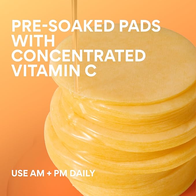 innisfree Green Tea Enzyme Vitamin C Toner Pads, Korean Brightening Face Pads for Dark Spots, Radiance, and Even Skin Tone