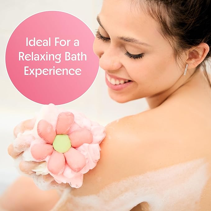 Bath loofah sponge- mesh pouf