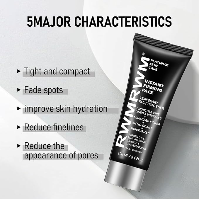 Face Tightener – Firms & Smooths the Look of Fine Lines & Wrinkles – Daily Moisturizer for Women & Men – 100ml (3.4 fl.oz)