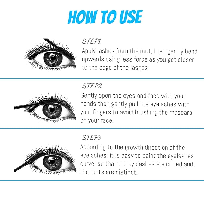 Mascara for Older Women 60 Plus, Mascara for Seniors with Thinning Lashes, Hypoallergenic Sensitive Eyes, Black Volume and Length, Waterproof Smudge Proof