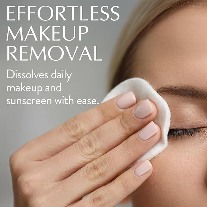 NATÚ BOTANICALS Natural Makeup Remover Oil – Non-Greasy Gentle Cleanser, Lip & Eye Makeup Remover - Nourishing & Hydrating Cleansing Oil for Face Leaving Skin Soft & Radiant - Clean & Natural