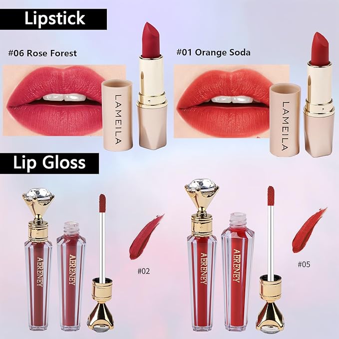 Makeup Kit for Teen Girls,All in One Makeup Kit for 2X16 Colors Eyeshadow Liquid Foundation Eyeliner Pencils Contouring Stick Lip Gloss Eyebrow Pencils 8Pcs Makeup Brushes etc (rainbow)