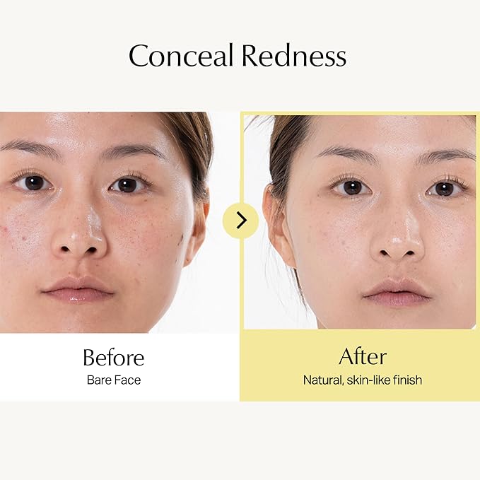 Meebak Cica Redness Correcting Sunscreen SPF 50 | Color-Correcting Moisturizer & Tone-Perfecting Primer with Niacinamide & Centella Asiatica | For Fair-to-Medium Skin Tones | Korean Skin Care