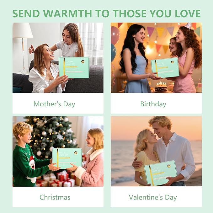 Tea Tree Face Sheet Mask Pack, 55Pcs Skin Care Set for Women & Men, Self Care Kit, Hydrogel Jelly Mask, Eye Gel, Under Eye Patches, Hyaluronic Acid Facial Serum, Christmas, Birthday,Mother Day, Dad