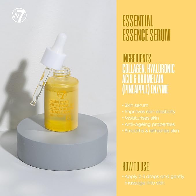 W7 Skin Refresh Skincare Set | Face Cleanser, Toner, Serum & Moisturizer | Hydrating & Glow Boosting Routine | Full Size, Long Lasting Products to Use at Home