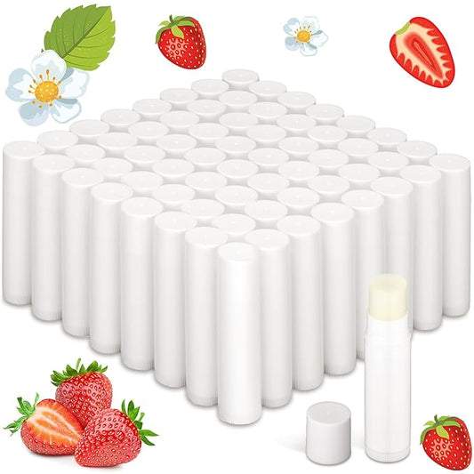 Demissle 150 Pcs Unlabeled Lip Balm Guests