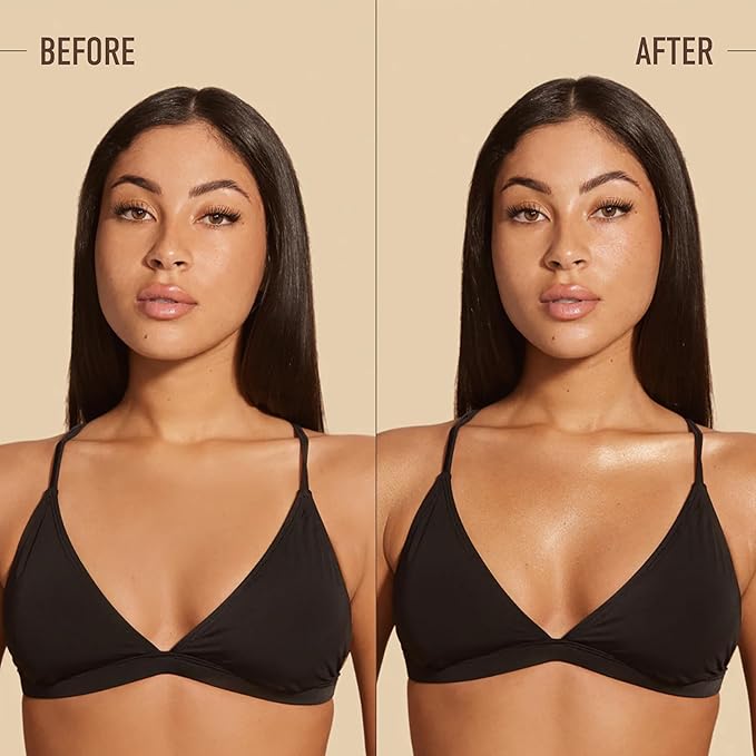 NUDA Body Shimmer | Illuminating Body Glitter to Enhance Tan | Vegan Shimmer Lotion for Women with Aloe Vera, Avocado Oil, & Vitamin E | Vanilla-Scented, Non-Staining Liquid Highlighter, (75 mL)