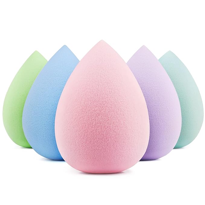 BEAKEY 5 Pcs Makeup Sponge Set, Latex-Free Makeup