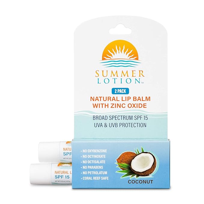 Natural Lip Balm with Zinc Oxide