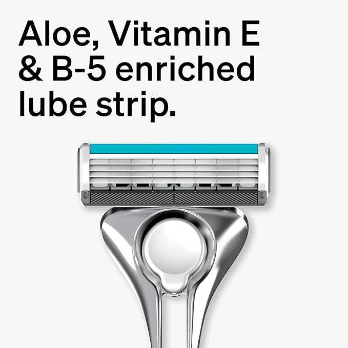 Schick Quattro Titanium Razor, 1 Razor Handle and 4 Cartridges | Shaving Razors for Men, 4 Blade Mens Razors for Shaving, Razor Blades for Men, 1 Handle with 4 Razor Blades Refills