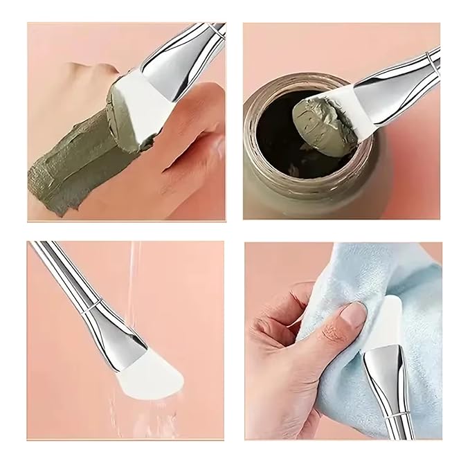 Silicone Facial Mask Brush Face&Eye Cream Mask Applicator Scraper Face Cleanse Brushes Travel Portable Skin Care Tools