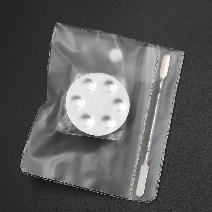 Metal Mixing Palette Makeup Spatula, Foundation Mixing Palette