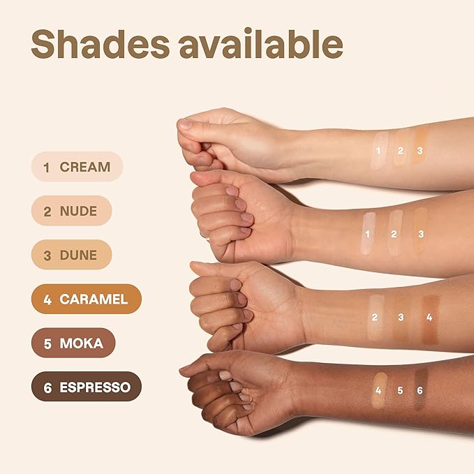 ATTITUDE Oceanly Light Coverage Under Eye Concealer Stick, Titanium Dioxide-Free, EWG Verified, Plastic-Free, Vegan & Cruelty-free Makeup, Caramel, 0.2 Ounces