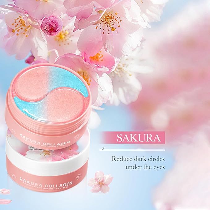 Under Eye Patches for Dark Circles, Puffiness and Eye Bags, Eye Mask,Wrinkle Treatment Anti-Aging Rejuvenating Moisturizing Skin Care 60PCS Collagen Eye Gel Pads Anti-Wrinkle Eye Patches