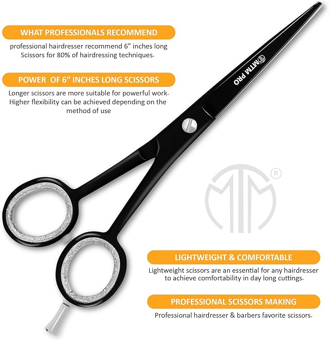 Professional Hair Cutting Scissors 6",