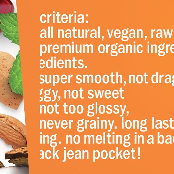 Hurraw! Orange Lip Balm: Organic, Certified Vegan, Cruelty and Gluten Free. Non-GMO, 100% Natural Ingredients. Bee, Shea, Soy and Palm Free. Made in USA