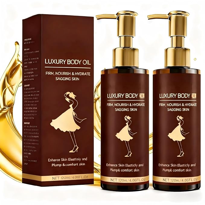 Firming Body Oil with Plant extracts enriched with Vitamin E and Rosehip Extract, suitable for all body skin. Firming care to enhance skin elasticity.120ML- 2PCS