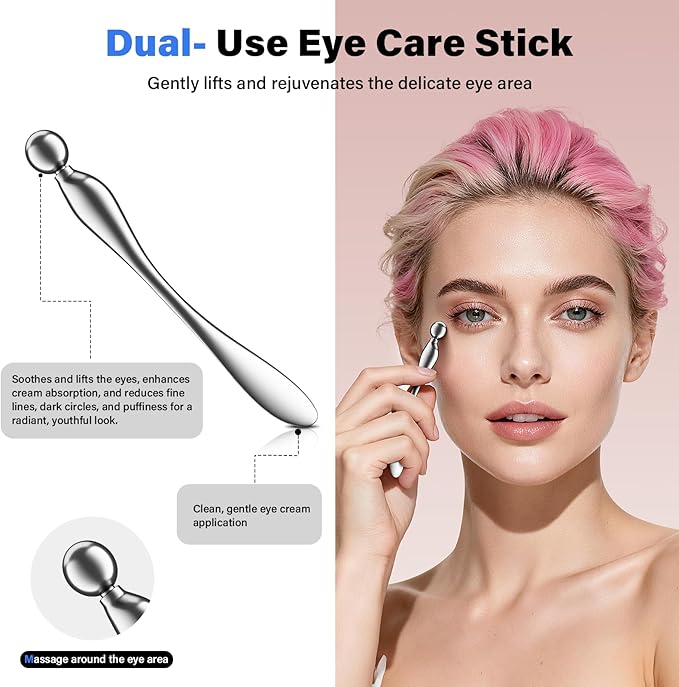 5 in 1 Muscle Scraper Tools Kit - Stainless Steel Gua Sha Massage Tools for Physical Therapy, Derma Edge Scraping for Face & Body, 5 PCS Guasha Set for Deep Tissue & Relaxation（5 PCS）