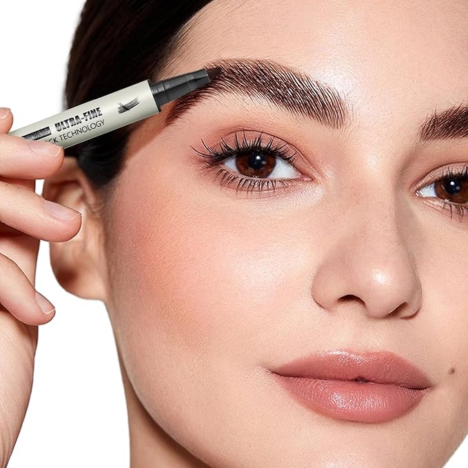 Microblading Eyebrow Pencil, Liquid Magical Multi-Tip Eyebrow Pencils for Women, Waterproof Eyebrow Pen for Natural Brow, Long Lasting Eyebrow Dye with Hair Like Strokes Brows Makeup Pen