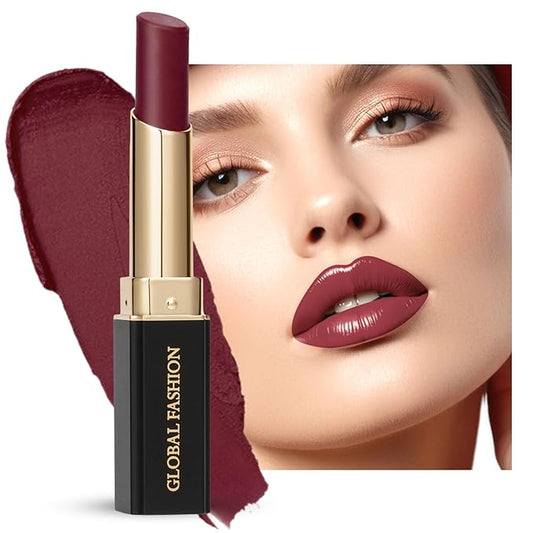 Global Fashion Silk Smooth Matte Lipstick – Long-Lasting, Luxurious Color, Rich Hydration, Lightweight Formula, Lightweight Matte Lip Color for Women, Available in Multiple Shades (102, 0.12 oz)
