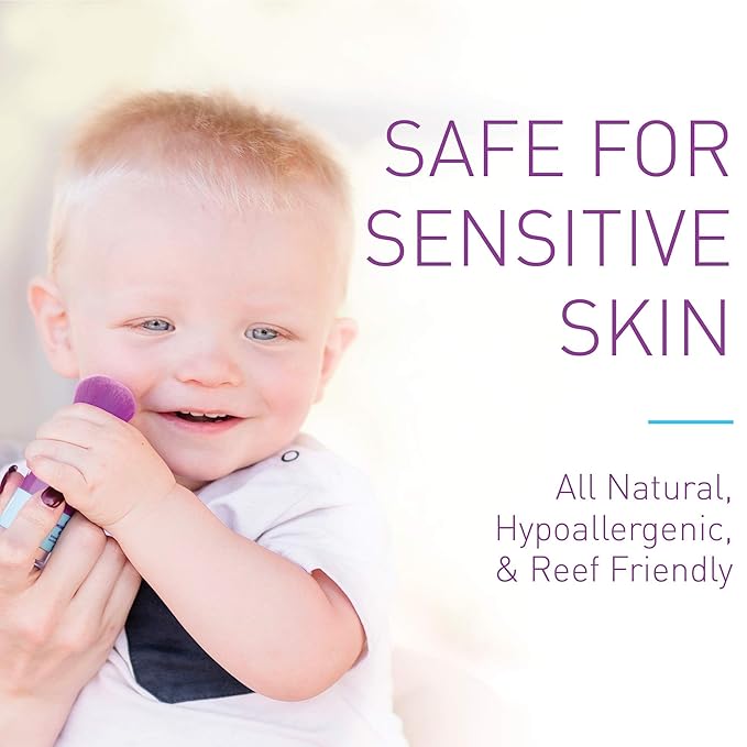 BOB KIDS SPF 30 Brush On Mineral Powder Sunscreen, Broad Spectrum, Water Resistant 80 Mins, Easy to Apply for Kids and Babies, Mfg in USA