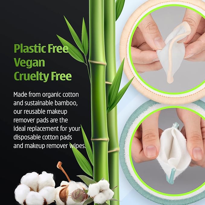 Reusable makeup remover pads -